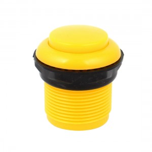 27mm Yellow Plastic Built in Microswitch Arcade Game Button Pushbutton Switch
