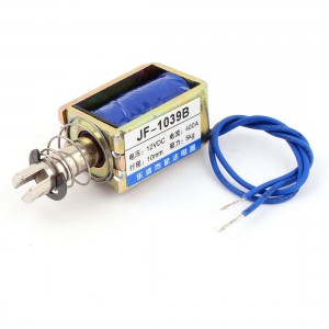 Spring Loaded Push-Pull Open Frame Solenoid Electromagnet 10mm 5kg DC 12V 400A