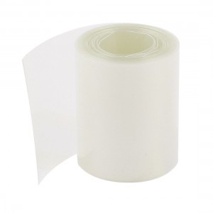 50mm Width PVC Heat Shrink Tubing Clear 2Meters for 2 x 18650 Batteries