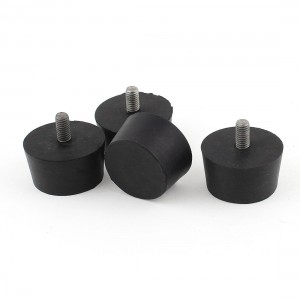 4pcs 1 1/2" x 1 7/8" x 1" Rubber Vibration Isolator Mounts M8 x 15mm