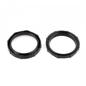 2pcs 41mmx33mmx5mm Rubber Air Seal Gaskets Black for PP Type Air Cylinder