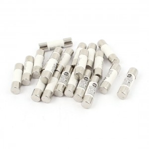 20 Pcs RO15 RT18 RT14 Ceramic Cylindrical Tube Fuse 0 5A 380V 10x38mm