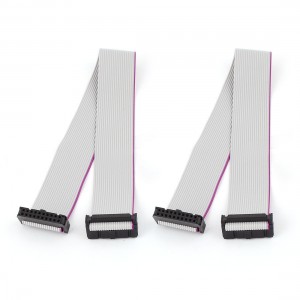 2pcs FC20P 20Pin Arduino DIY IDC Socket Extension Flat Ribbon Cable Wire 30cm