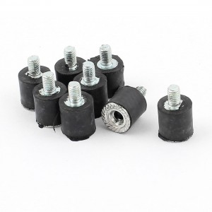8pcs M3 Male Female Anti Vibration Rubber Mounts Isolator 8mm x 8mm
