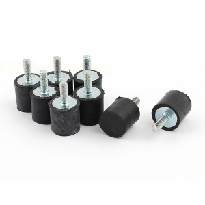 8pcs 5/8" x 5/8" Rubber Shock Absorber Vibration Isolator Mounts M4