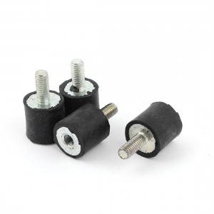 4pcs M5 Male Female Anti Vibration Rubber Mounts Isolators 15mm x 15mm