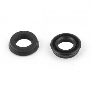 2pcs 8mmx5mmx2mm Rubber Air Seal Gaskets Black for Solenoid Valve