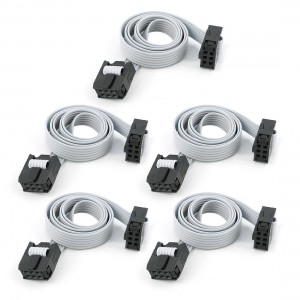 5pcs 40cm IDC 6pin Hard Drive Extension Wire Flat Ribbon Cable for Arduino DIY