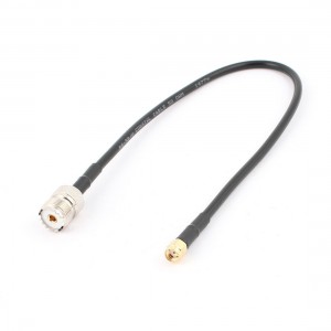 UHF Female to RP SMA Male Adapter Connector RG58 Coaxial RF Pigtail Cable 40cm