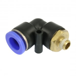 12mm OD Tube to 10mm M Thread Pneumatic Elbow Connector Quick Fitting