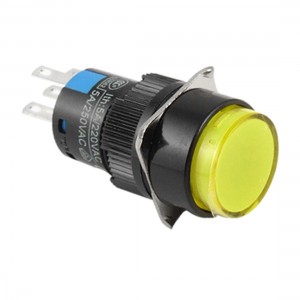 Panel Mount 5 Terminals Non-locking Push Button Switch