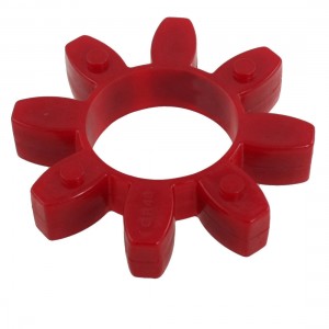 52mm Bore 105mm x 20mm Urethane Shaft Jaw Coupling Cushion Spider Red