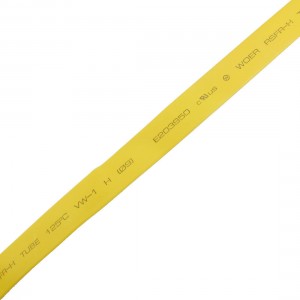 Ratio 2:1 9mm Dia Yellow Polyolefin Heat Shrinkable Tube 8M Long