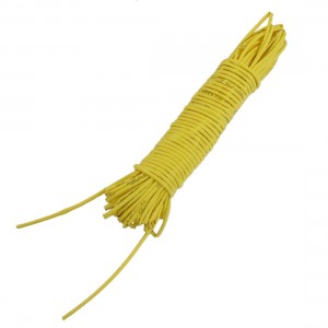 Ratio 2:1 0.8mm Dia Yellow Polyolefin Heat Shrinkable Tube 8M 26.2Ft