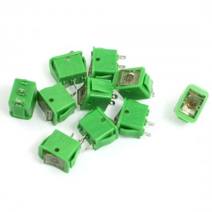 10 Pcs 125V/6A 250V/3A 2 Pin SPST ON OFF Rocker Boat Switch