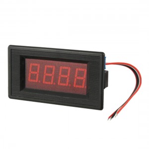 DC 20V Red LED Display Volt Panel Meter + Power Cable