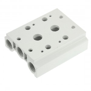 Pneumatic Control 2 Stations Ceramic Solenoid Valve Base w Screw