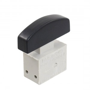 AC 250V 6A Momentary DPST NO White Cover Electric Tool Trigger Switch