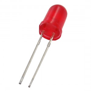 60 Pcs 5mm Diameter Straw Hat Red LED Emitting Diode 