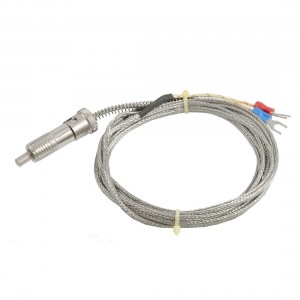 800C Adjustable Compression Spring Bayonet Cap K Type Thermocouple 2M