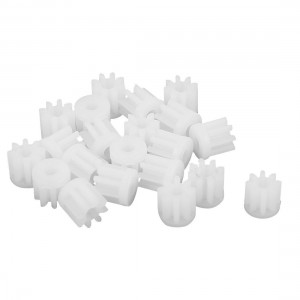 20 Pcs 5mm x 4mm 8 Teeth Plastic Motor Spindle Spur Gear for RC Model Toy