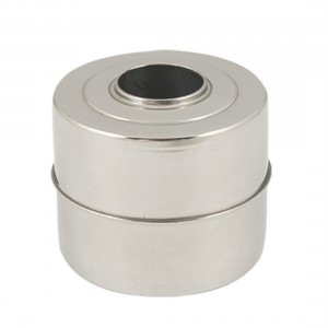 15mm Bore Magnetic Float Sensor Stainless Steel Floating Ball Silver Tone