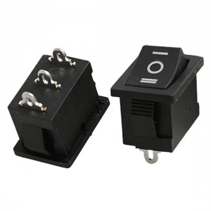 10 Pcs x AC 6A/250V 10A/125V 3 Pin SPDT ON-OFF-ON 3 Position Boat Rocker Switch
