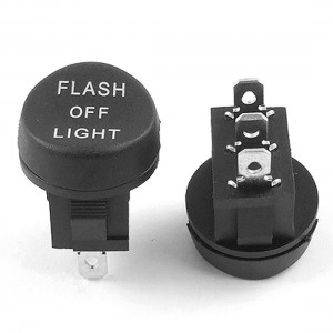 5pcs 3 Pin SPDT On/Off/On FLASH/OFF/Light 3 Position Snap In Boat Rocker Switch