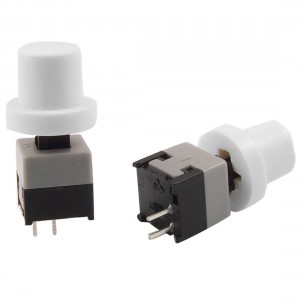 20pcs 8.45 x 8.45mm x 14mm Momentary Tact Tactile Push Button Switch 2 Pin w Cap