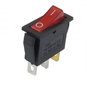 Red Illuminated Light On/Off SPST Boat Rocker Switch 10A/250V 15A/125V AC