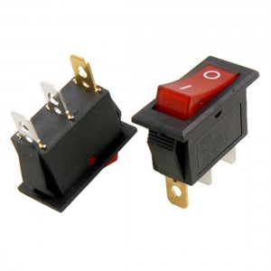 3x Red Light illuminated ON/OFF SPST Snap In Rocker Switch 10A/250V 15A/125V AC