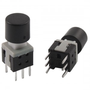 10pcs 5.8x5.8x13mm PCB Momentary Tactile Tact Push Button Switch 6 Pin DIP w Cap