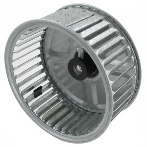 Silver Tone 5" Diameter Centrifugal Motor Fan Impeller 2.3" Height