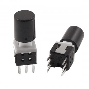 10 Pcs 5mm Round Buttong PCB Self Lock Tactile Tact Push Button Switch 5.8mm x 1