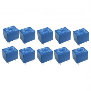 10 x DC 18V Coil 10A/125V AC 10A/28V DC 5 Pins SPST Power Relay JQC-3F