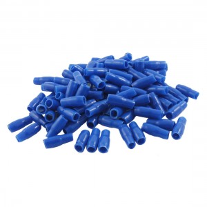 100 Pcs Blue Plastic Mini Battery Terminal Boots Insulating Covers