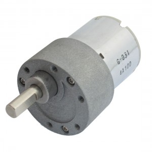 500RPM 37mm Gearbox Dia 12V 0.1A DC Geared Motor Gray