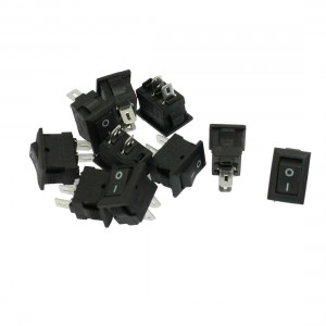 10 x SPST 10A/125V 6A/250V On-Off Boat Rocker Switches Evtbc