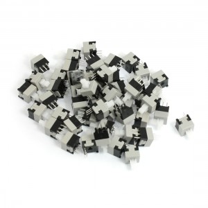 50 Pcs Latching Contact 3 Pins Tactile Push Button Switch 8.5x8.5mm