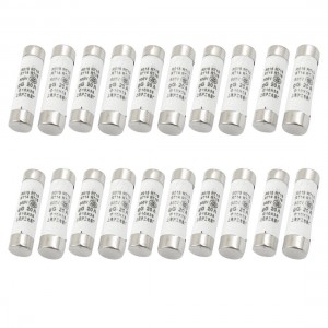 20 Pcs RO15 Series 500V 20A Cylinder Cap Ceramic Fast Blow Fuse Links 10x38mm