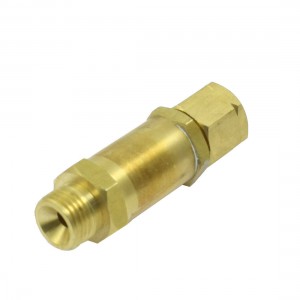 Gold Tone Flashback Arrestor Acetylene Gas Check Valve PT 3/8" Hqcdc