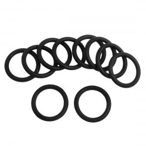 10 Pcs 28mm x 3.5mm Black Silicone O Rings Oil Seals Gaskets