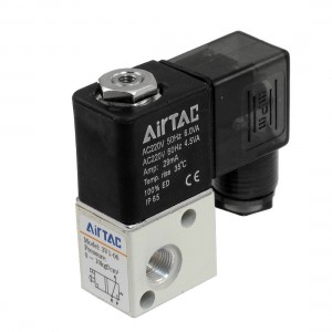 3V1 06 29mA AC 220V 2 Position 3 Way Pneumatic Solenoid Valve 1 8"PT
