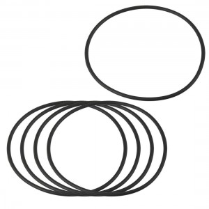 5 Pcs 73mm x 78.3mm x 2.65mm Flexible Rubber O Ring Seal Washer Black