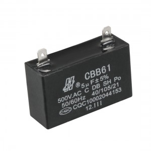 5uF AC 500V Metalized Polypropylene Film Run Motor Capacitor