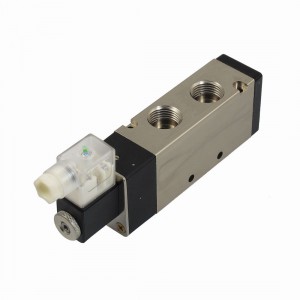 DC 24V 3W 125mA 2 Position 5 Way G1 2" Exhaust Electromagnetic Solenoid Valve