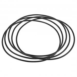 5 Pcs 120mm x 2.4mm Black Silicone O Rings Oil Seals Gaskets