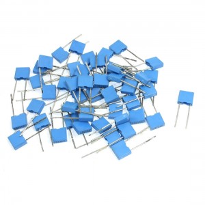 50 Pcs Metallized Polypropylene Film Capacitor 0.033uF 63V Blue