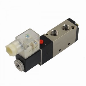 DC 24V 3W 125mA 2 Position 5 Way Electromagnetic Solenoid Valve G1 4"