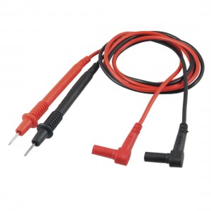 Pair 1000V 1.1M Long Flexible Wire Multimeter Test Lead Probe Red Black